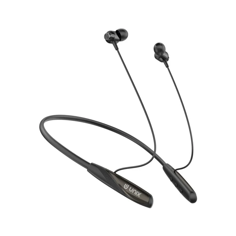 Unix UX-W1 Versa Wireless Neckband – 100H Playtime, Hi-Fi Bass & Bluet
